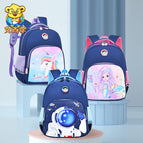 Primary school children's schoolbags cute cartoon boy schoolbags kindergarten burden relief and spine protection ultra-lightweight children's backpack 633  schoolbag