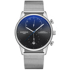 KIMSDUN Fashion ultra-thin watch men's trend multi-function waterproof quartz watch men's casual watch student K-1874B