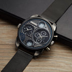 Oulm large dial men's watch quartz watch leisure time steel mesh belt watch tide brand HT9316B