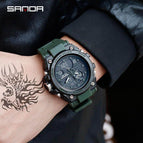 2019 New SANDA 739 Sports Men's Watches Top Brand Luxury Military Quartz Watch Men Waterproof S Shock Clock