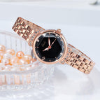 GEDI Women's watch ladies luxury crown steel strap watch fashion small dial waterproof quartz watch 13028