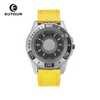 EUTOUR Tiktok men's watch women's watch Jane stainless steel with silicone creative magnetic black technology metal student men's watch