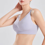 Nursing Bra Underwear plus Size Summer Anti-Breast-Increasing Bra Anti-Sagging Underwear Pregnant Women Thin r Nursing Bra W21