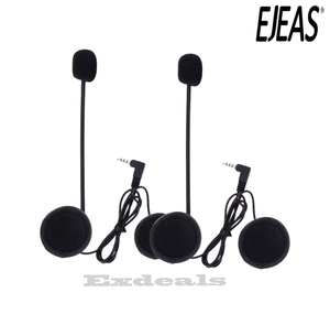 2PCS 3.5MM EJEAS V6 V6 Pro Accessories Earphone Speaker Microphone For Vnetphone V4/V6 Motorcycle Helmet Bluetooth Intercom