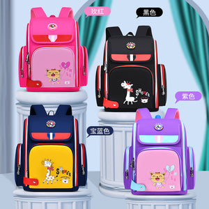New primary school student cartoon schoolbag men's light and comfortable space bag large-capacity children's backpack 755