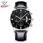 NIBOSI 2309 Men Watch Chronograph Sport Mens Watches Top Brand Luxury luminous Waterproof Full Steel Quartz Gold Clock Men