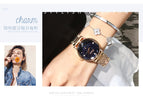 DIMINI Star Watch Korean Ladies Rhinestone Fashion Copper Case Steel strap Watch Quartz Girls Watch 5292