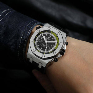 KIMSDUN men's watch fashion multi-functional silicone sports waterproof quartz business watch K-1223B