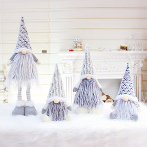 Christmas new telescopic rod faceless doll window Christmas decoration supplies dwarf Santa Claus Christmas decoration supplies