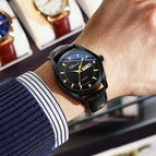 CHENXI New Double Calendar Business Men's Watch Waterproof Quartz Watch Men Casual watch 022