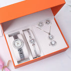 2021 women watch bracelet set fashion simple quartz lady watch office lady student gift watch box set 5015