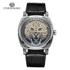 New Forsining Men's Fashion Casual Dragon Tiger Leopard Pirate Pattern Automatic Mechanical men business Watch SLZe255