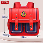 High quality new pupils school bag for girls British style one-piece open Horizontal design children's schoolbag 6-12 years old ridge protection student backpack pink