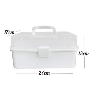Desk Organisers Transparent Desktop Storage Box Large Capacity Stationery Box Tape Stickers Organizers Desk Organizer Medical Kit