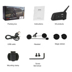 Original Vnetphone v6 V6-1200m Motorcycle Helmet Intercom Bluetooth Interphone waterproof 830Mah Waterproof