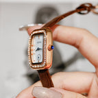 GUOU Women watch belt fashion ladies quartz watch small square watch simple waterproof watch women 8224