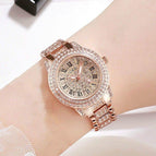 GEDI 2945 Fashion Casual Watch Hot Sale Women Elegant Luxury Diamonds Rhinestones Stainless Steel Waterproof Ladies Analog Quartz Wristwatch