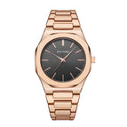 PINTIME Quartz Watch Men's and Women's Scale Literal Sun Pattern Waterproof Simple Design watch PT2623
