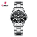 CHENXI Waterproof Watch Women's Watch Student Watch Couple Watch lady Quartz Watch CX-019A Steel