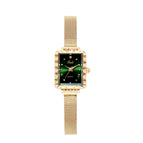 Gedi Fashion Women's Mesh Square Watch Simple Student Versatile Waterproof Quartz Watch 13029