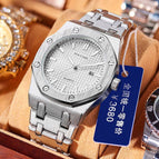 Watch Automatic Quartz Watch Stainless Steel Strap Luminous Waterproof Fashion Sports Men's Watches 1453