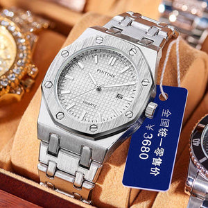 Watch Automatic Quartz Watch Stainless Steel Strap Luminous Waterproof Fashion Sports Men's Watches 1453