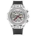 KIMSDUN men and women's watch Diamond transparent quartz watch waterproof net red watch men and women couple watches K-1983B