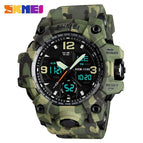 SKMEI Luxury Denim Style Sports Watches Men Fashion Digital Quartz Watch Waterproof Casual Military Wrist Watch Clock