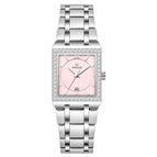 WWOOR Women's watch Waterproof Square SteelQuartz Watch Diamond Leisure Fashion Women's Watch 8858L