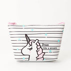 Korea Unicorn Makeup Bag Storage Bag Large-capacity portable waterproof travel wash bag coin pen bag