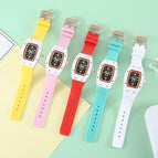 New Women's Candy Series Watch Genuine Diamond Square Waterproof Fashion Luminous lady quartz Watch 8084B