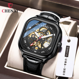 CHENXI Square fashion new automatic mechanical watch men's waterproof business men's casual watch CX-8810A