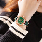 Guou watch women's square style 2022 new temperament Rhinestone light luxury style wristwatch women's Watch