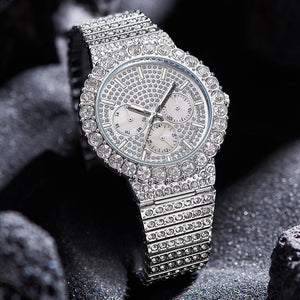 PINTIME men's watch Diamond-Embedded Starry Small Three-Pin Large Sports Waterproof Quartz men Watch PINTIME New Men Watch Two-Way Movement Leisure Men's Leather Belt Watch Automatic Mechanical Watch PT007