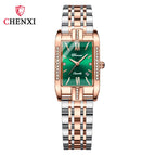 CHENXI New Square Women's Watch Quartz Calendar Waterproof with Diamond Fashion Women's Watches CX-315