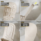 Slippers women's summer 2022 pleated one word women's outer wear sandals and slippers women's soft bottom slippers