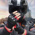 Motorcycle Electric Car Riding Gloves Non-Slip Breathable Palm Half Finger Summer Cycling Motorcycle Knight Gloves  MCS-57B