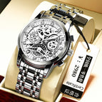 2021 ONTHEEDGE RZY068 Wristwatches Male Brand Watches Quartz Man Clock Waterproof Stainless Steel Fashion Business Calendar Men's gift with box