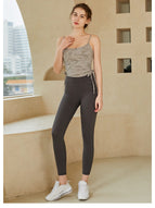 lulu yoga clothing suit female temperament high-end professional fitness clothing vest with chest pad sports running training set