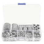 580Pcs Stainless Steel M2 M2.5 M3 M4 M5 M6 M8 M10 M12 Flat Washers Kit with Box