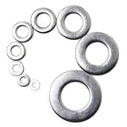 580Pcs Stainless Steel M2 M2.5 M3 M4 M5 M6 M8 M10 M12 Flat Washers Kit with Box