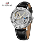 New men watch Forsining Fashion Double-Sided Hollow Carved Movement Automatic Mechanical Watch SLZe13