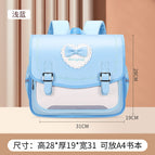Schoolbags primary school boys and girls horizontal version children's shoulder bag ultra-light decompression bag
