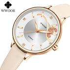 WWOOR New Ins Fashion Women's Watch Simple Waterproof Retro Temperament Quartz Belt Women's Watch 8839