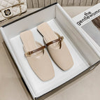 Slippers women's summer 2022 new half drag women's shoes fashion lazy flat shoes women A112-8