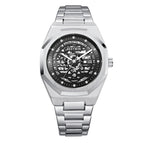 Bestwin Men's Watch Alloy Hollow Sheet Plate Luminous Machinery Calendar Waterproof Men's Quartz Watch 951
