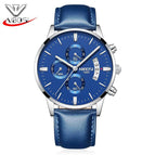 NIBOSI 2309 Men Watch Chronograph Sport Mens Watches Top Brand Luxury luminous Waterproof Full Steel Quartz Gold Clock Men