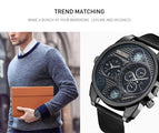 Oulm large dial men's watch quartz watch leisure time steel mesh belt watch tide brand HT9316B