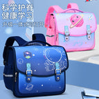 New primary school student cartoon school bag for girls one-piece fully open horizontal schoolbag  children's backpack