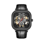 Automatic Mechanical men's Watch Student Watch Fashion Square Men's casual Waterproof Watch K-2163A